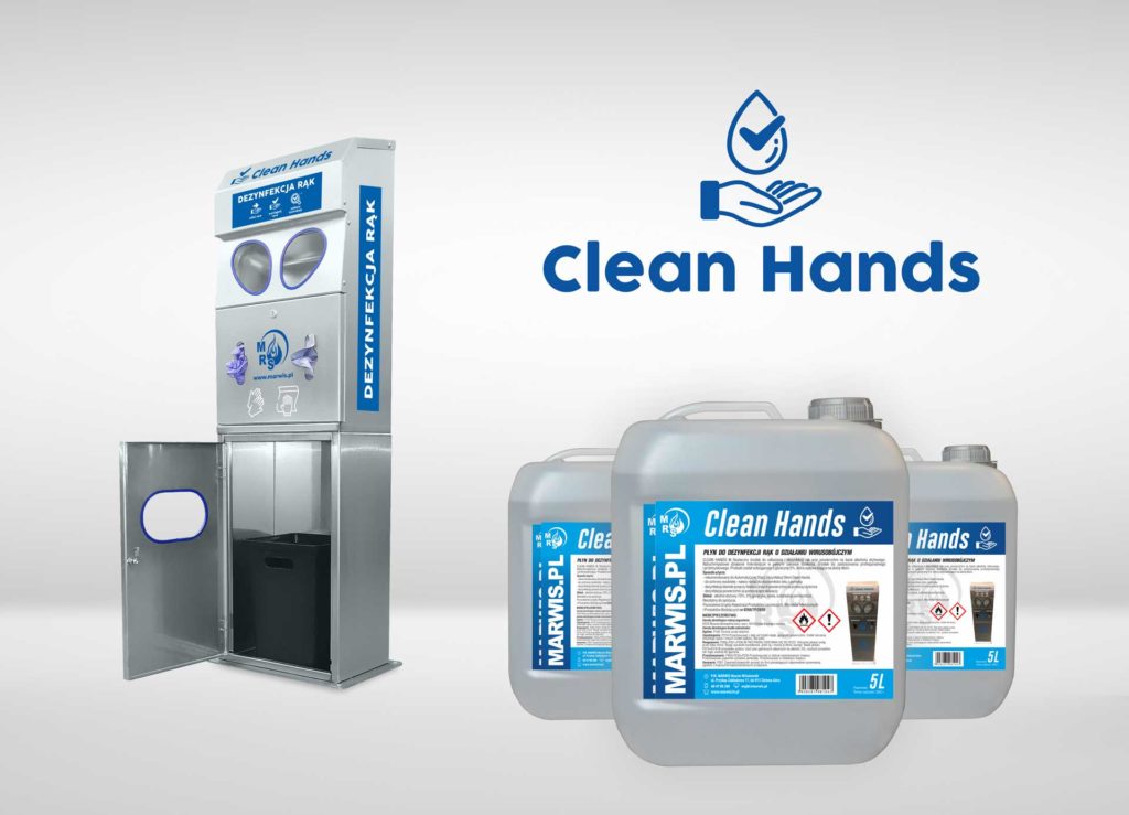 Автоматическая станция дезинфекции рук Clean Hands INOX