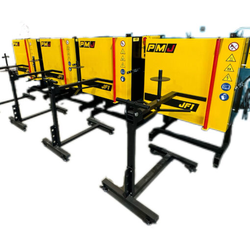 SYSTEM 4 PIECÓW DO POZIOMEGO MALOWANIA FELG Z WÓZKAMI OBROTOWYMI